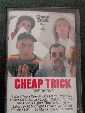 CHEAP TRICK ONE ON ONE Cassette Tape 1982